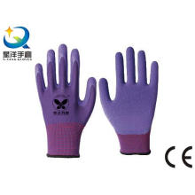 Gants de travail en latex moulé en latex 13G Polyester